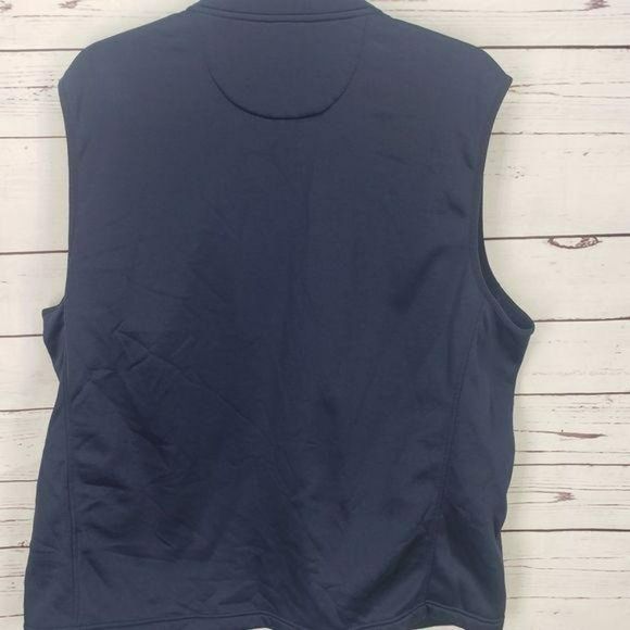 Izod Advantage Navy Blue Men’s XL Zippered Vest - Picture 3 of 14